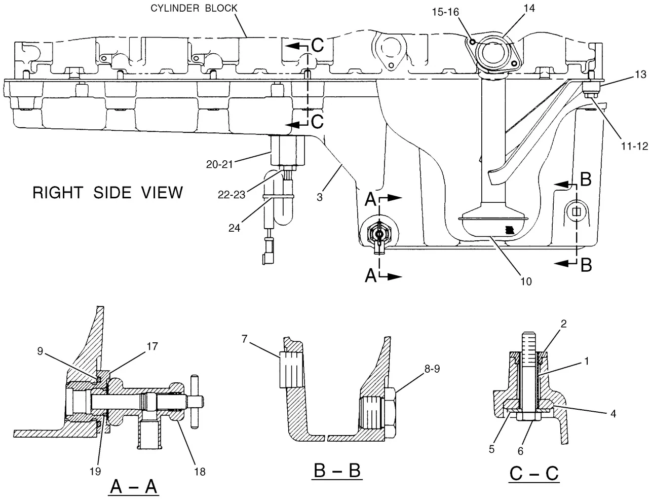 345B · BASIC ENGINE · 131-6678 CAT parts diagram