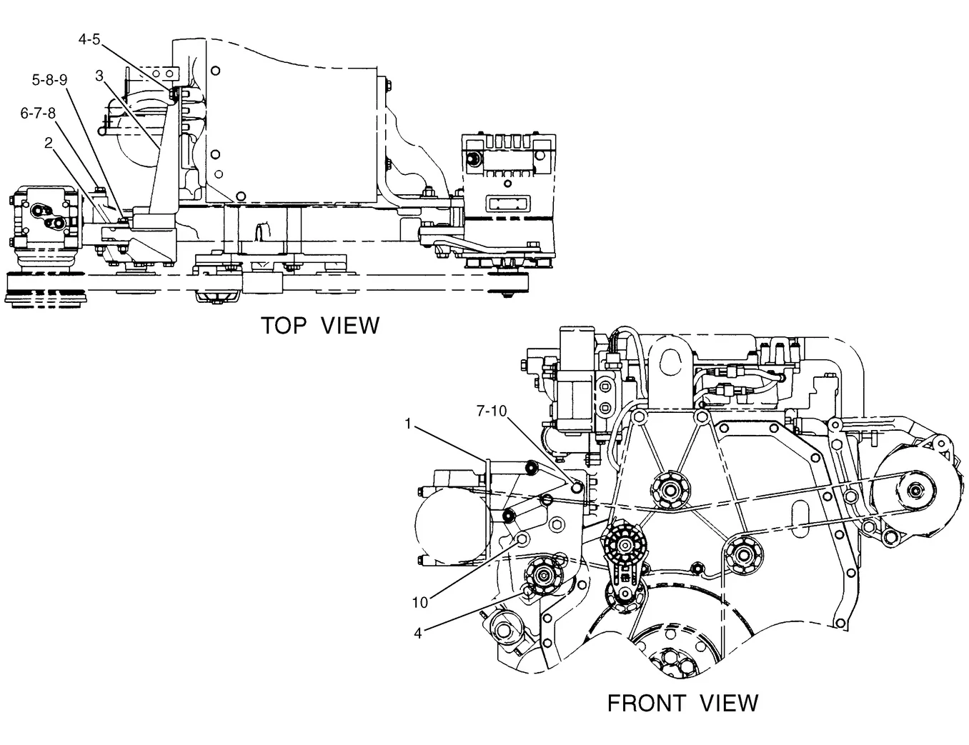 345B · BASIC ENGINE · 141-6156 CAT parts diagram