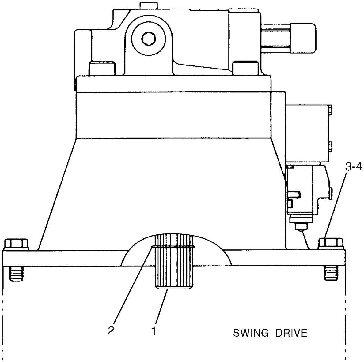 345B · HYDRAULIC SYSTEM · 126-1915 CAT parts diagram
