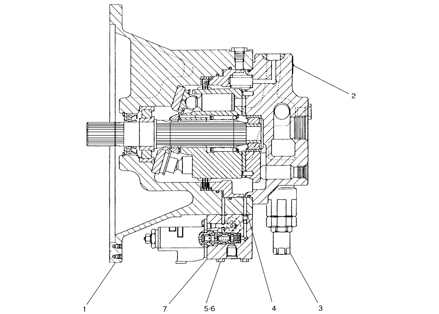 345B · HYDRAULIC SYSTEM · 123-1998 CAT parts diagram