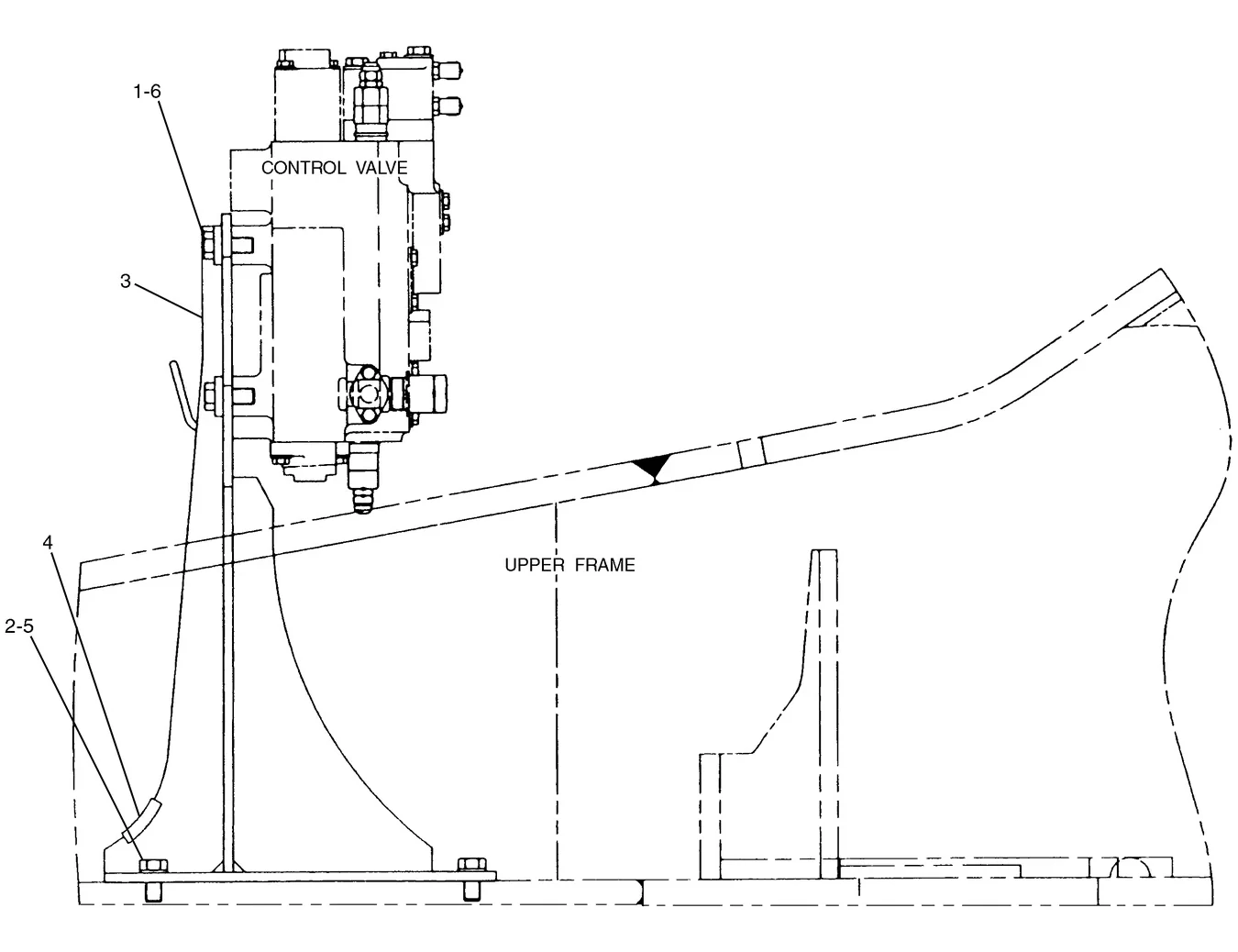 345B · HYDRAULIC SYSTEM · 128-7435 CAT parts diagram