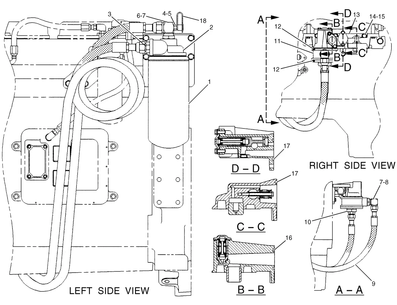 345B · LUBRICATION SYSTEM · 144-6648 CAT parts diagram