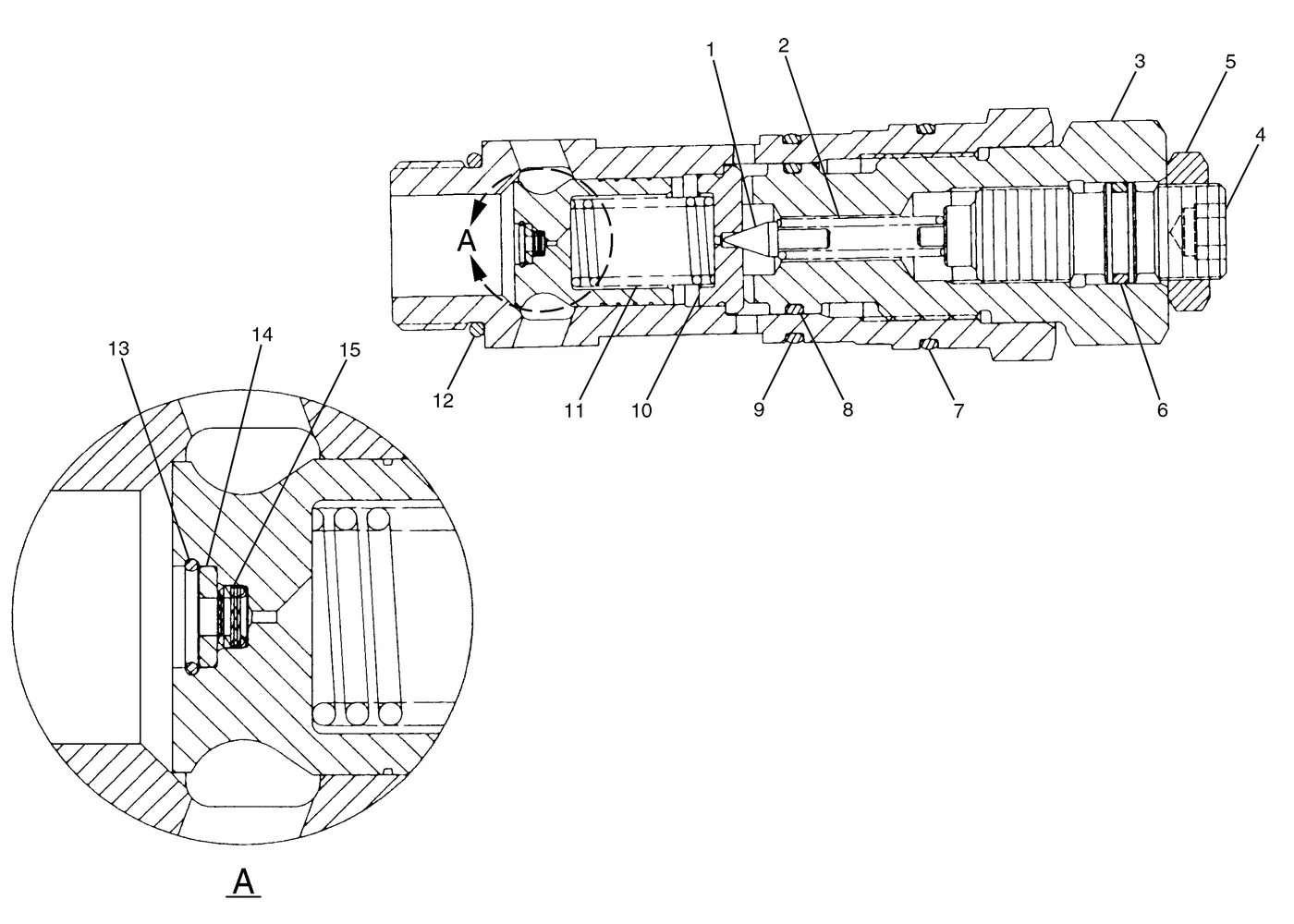 345B · HYDRAULIC SYSTEM · 122-7828 CAT parts diagram