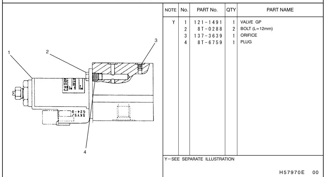 345B · HYDRAULIC SYSTEM · 137-3713