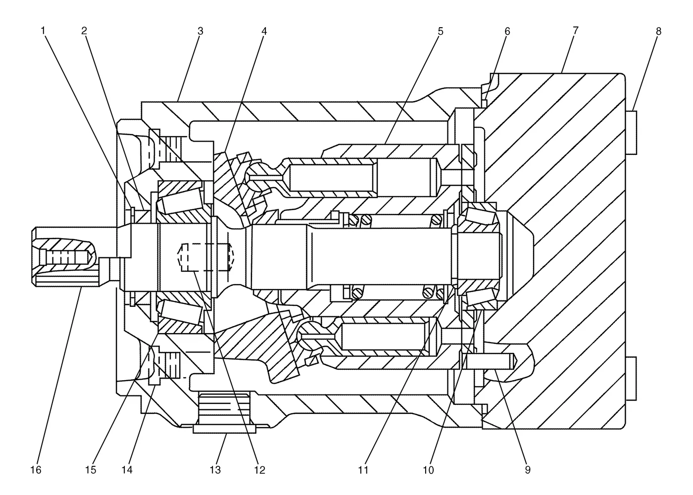 345B · HYDRAULIC SYSTEM · 155-9107 CAT parts diagram