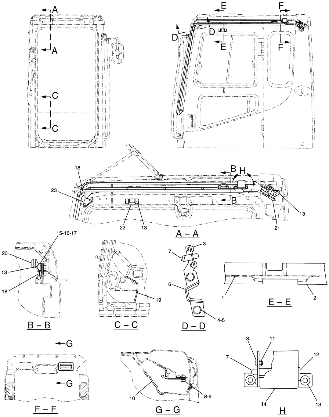 345B · OPERATOR STATION · 117-6263 CAT parts diagram