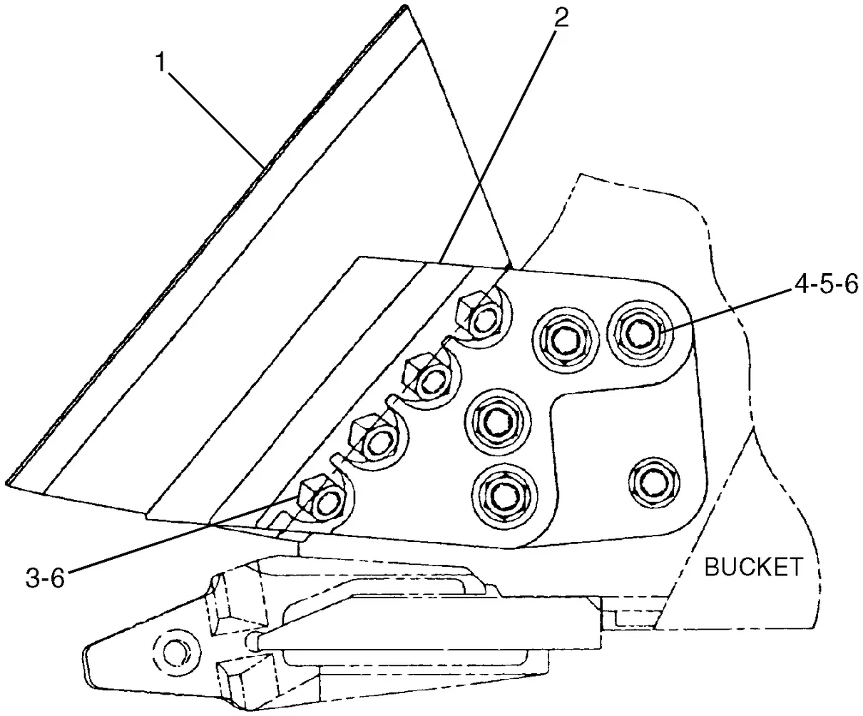 345B · IMPLEMENTS · 087-5960 CAT parts diagram