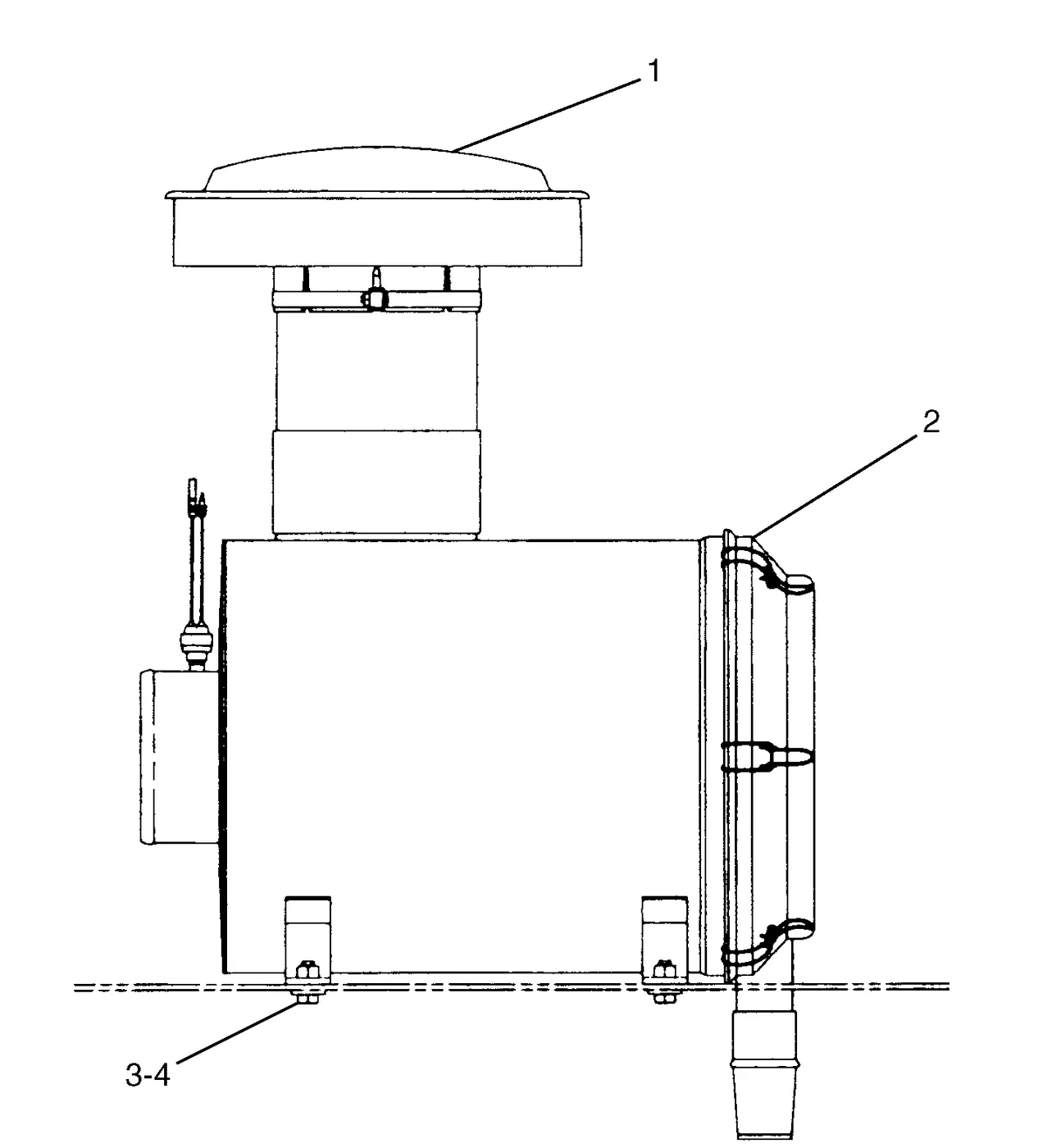 345B 4W5828 parts diagram
