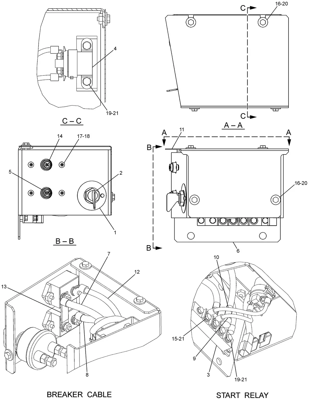 345C · ELECTRICAL AND STARTING SYSTEM · 224-2906 CAT parts diagram