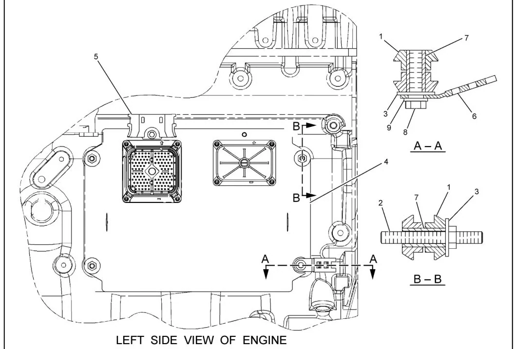 345C 8T9655 parts diagram