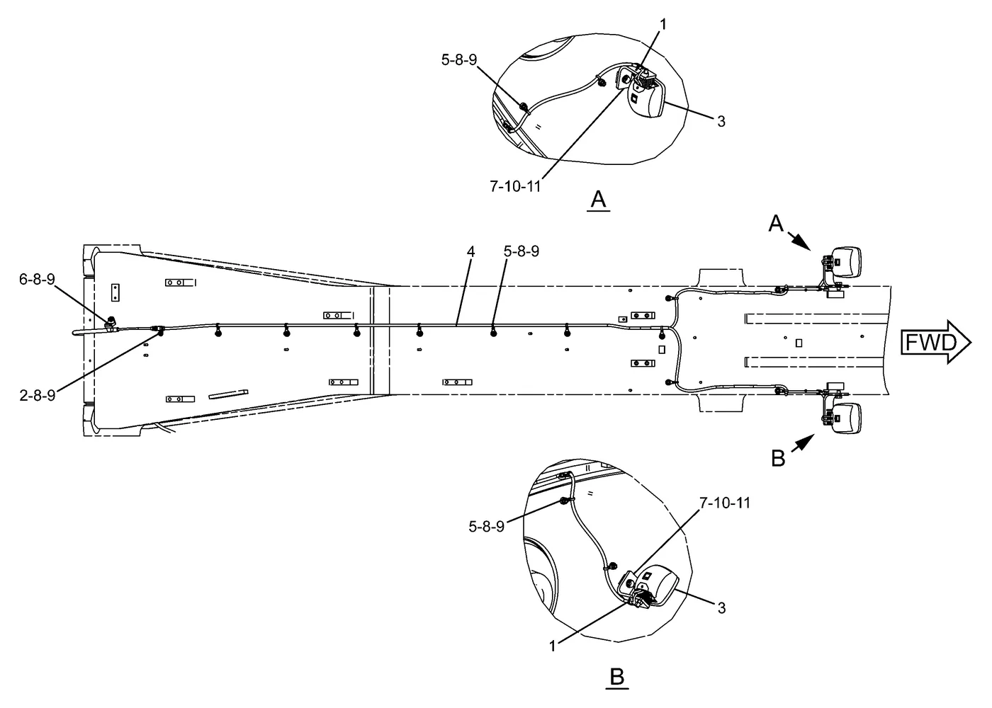 345C 9X8257 parts diagram