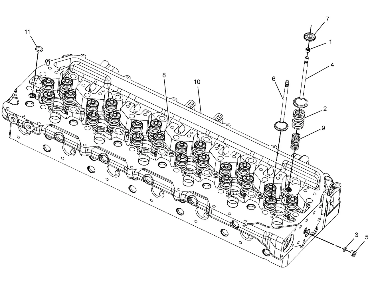 345C · BASIC ENGINE · 257-4095 CAT parts diagram