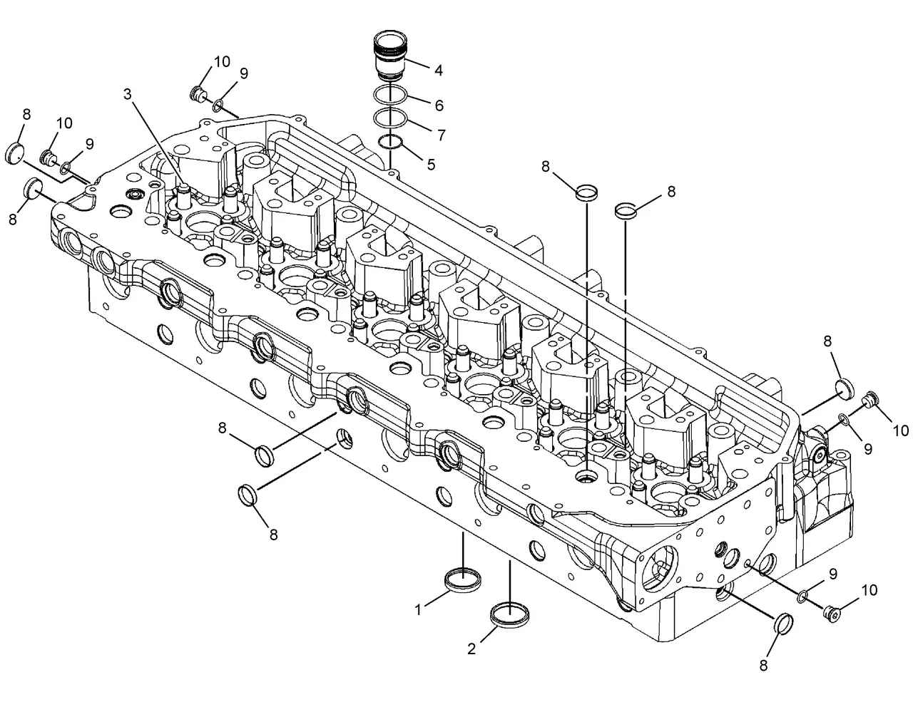 345C · BASIC ENGINE · 257-2170 CAT parts diagram
