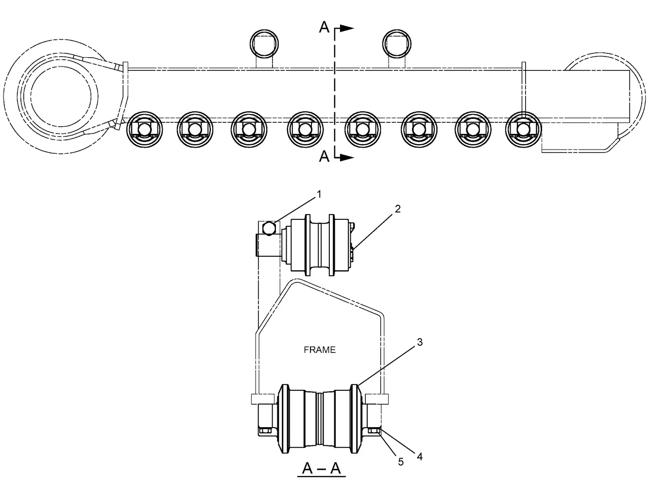 345C · FRAME AND BODY · 115-6396 CAT parts diagram