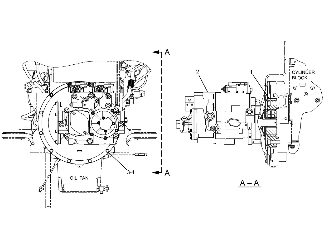 345C · HYDRAULIC SYSTEM · 222-8355 CAT parts diagram