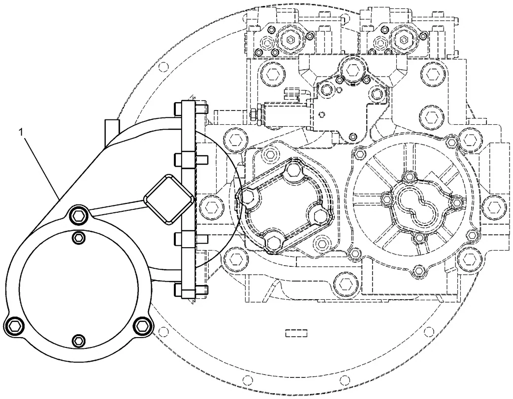 345C · HYDRAULIC SYSTEM · 225-4515 CAT parts diagram
