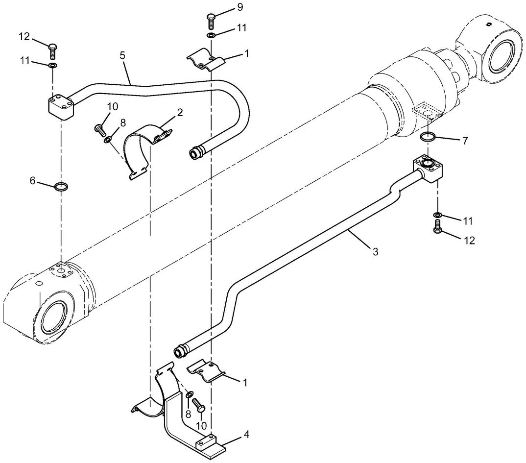 345C · HYDRAULIC SYSTEM · 245-4932 CAT parts diagram