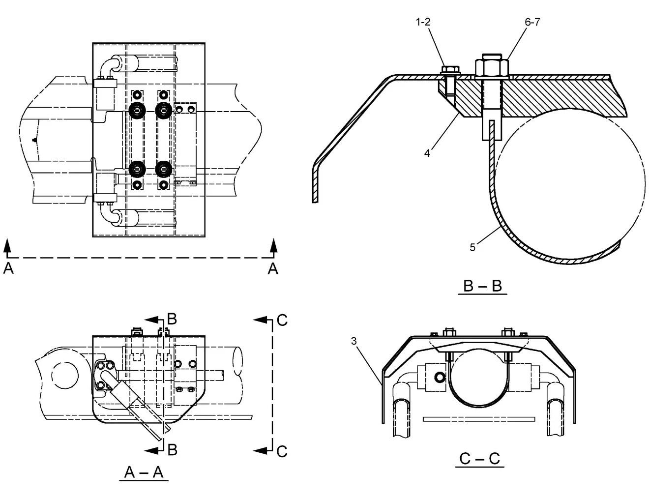 345C · HYDRAULIC SYSTEM · 150-5765 CAT parts diagram