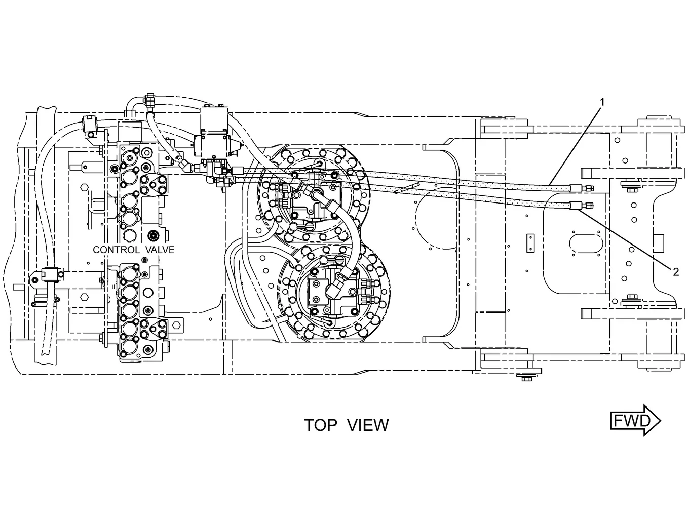 345C · HYDRAULIC SYSTEM · 227-0585 CAT parts diagram