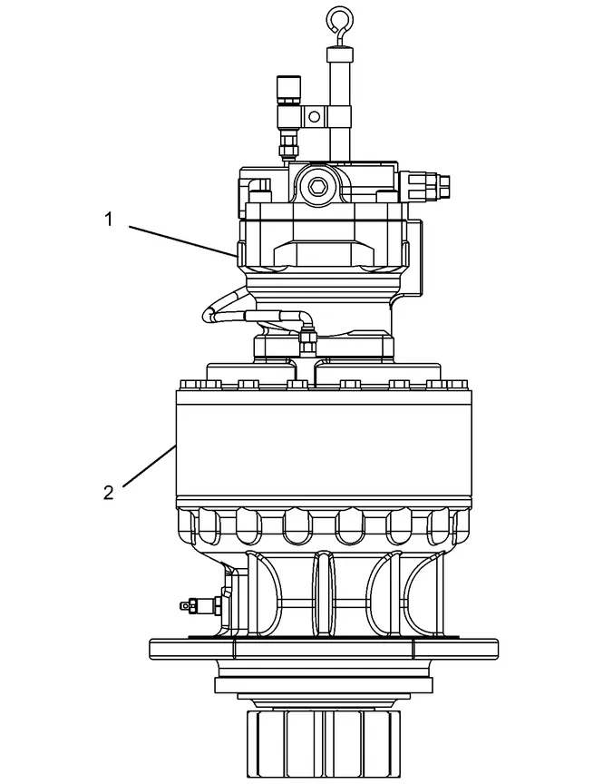 345C · HYDRAULIC SYSTEM · 227-6047 CAT parts diagram