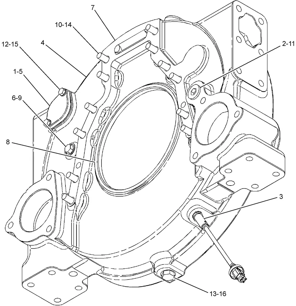345C · BASIC ENGINE · 220-7122 CAT parts diagram