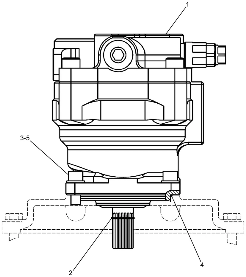 345C · HYDRAULIC SYSTEM · 225-4505 CAT parts diagram