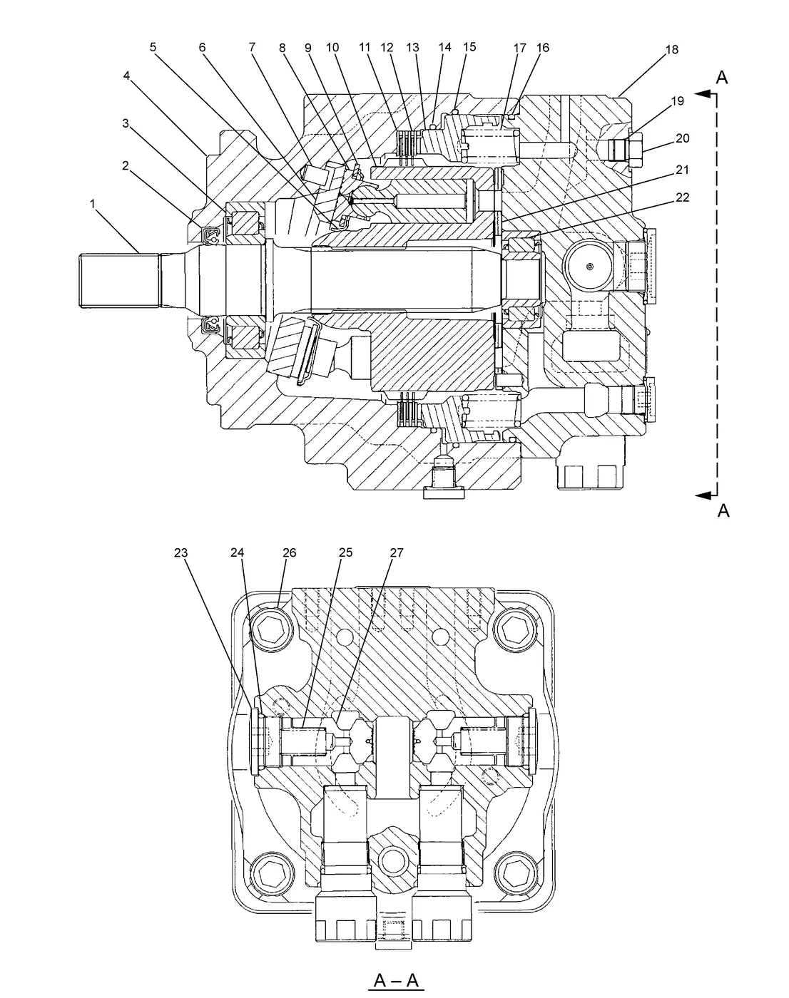 345C · HYDRAULIC SYSTEM · 234-4448 CAT parts diagram