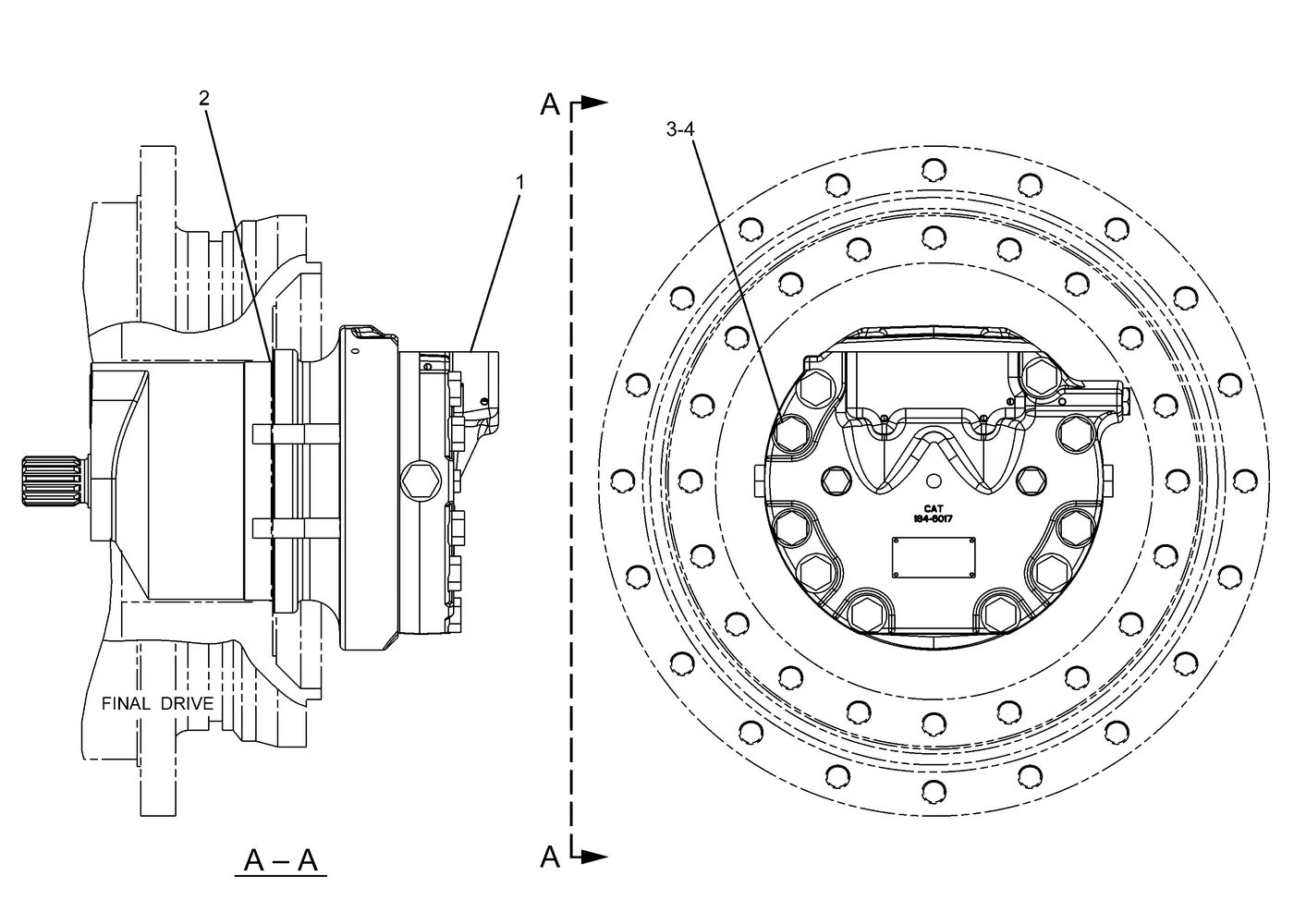 345C 8T4123 parts diagram