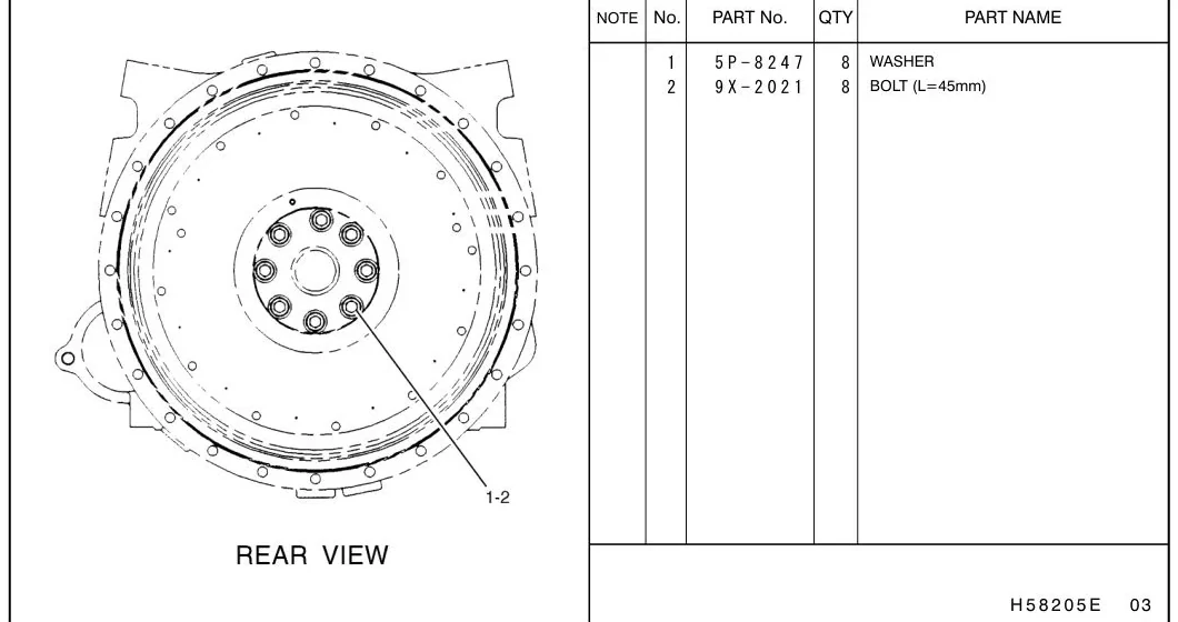 345C 9Y6089 parts diagram