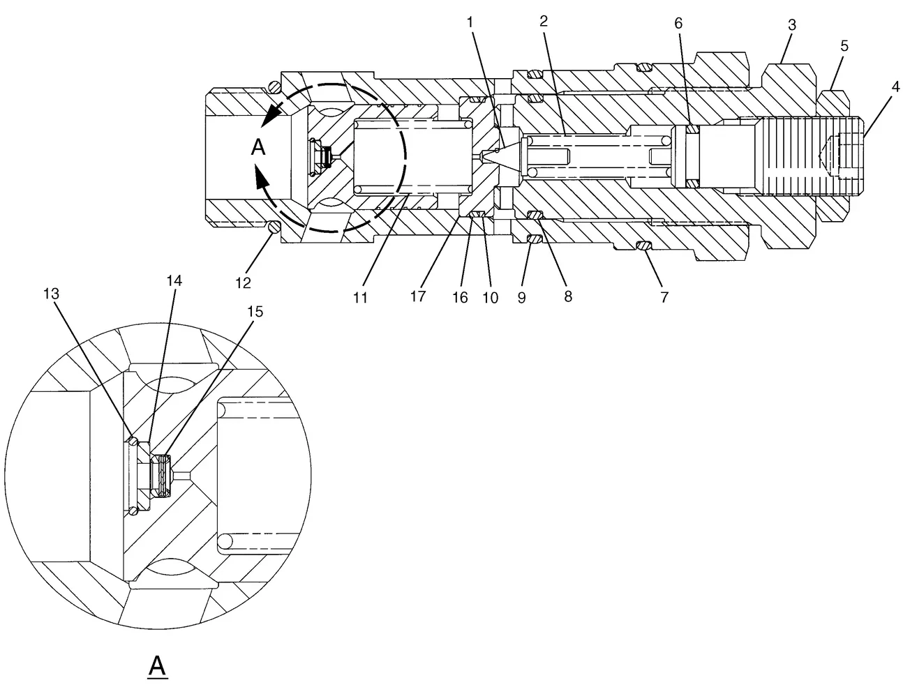 345C · HYDRAULIC SYSTEM · 171-0060 CAT parts diagram