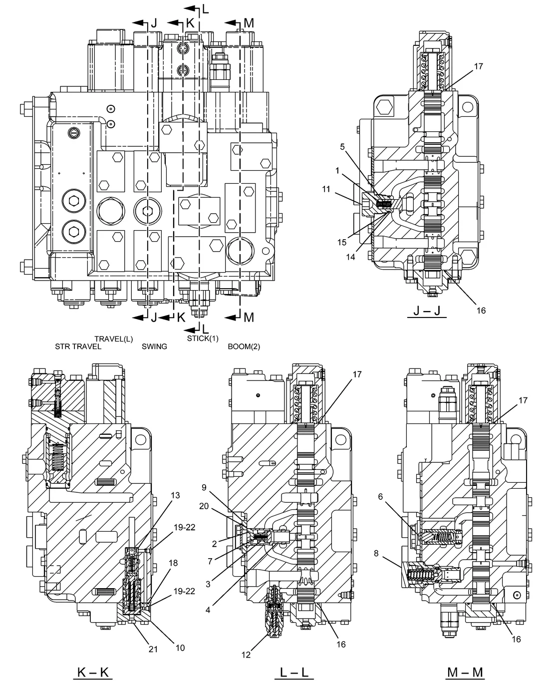 345C · HYDRAULIC SYSTEM · 259-7711 CAT parts diagram