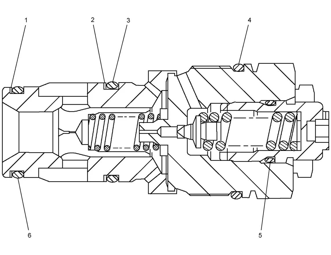 345C · HYDRAULIC SYSTEM · 191-5700 CAT parts diagram