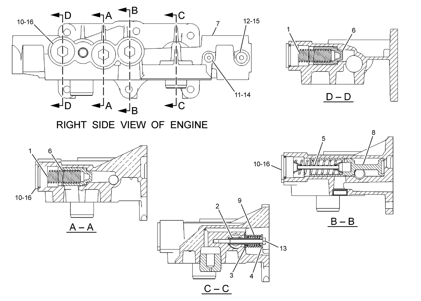 345C 9M0853 parts diagram