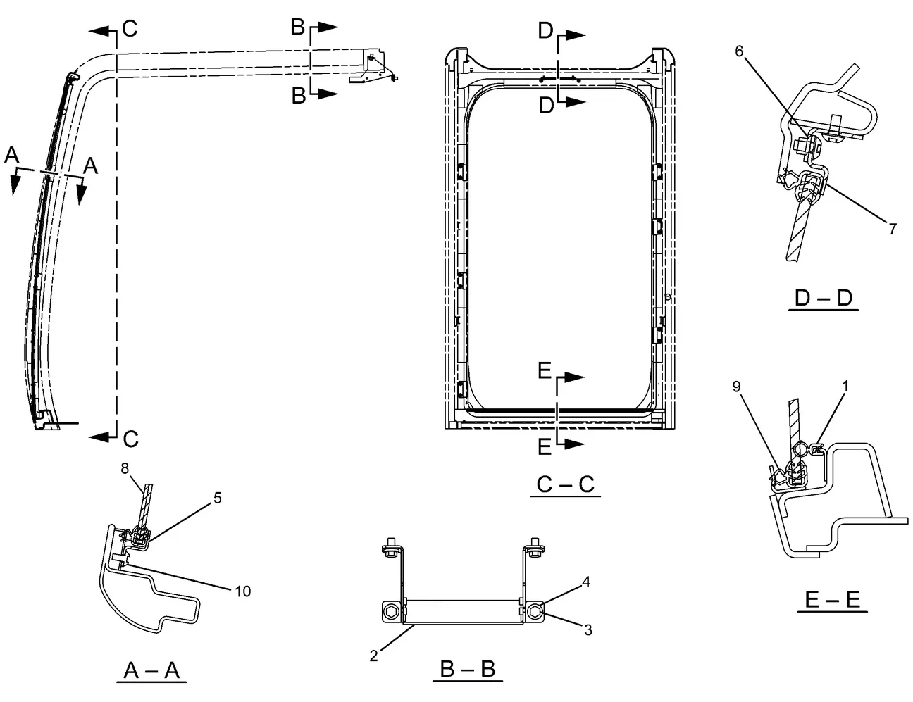 345C · OPERATOR STATION · 234-6577 CAT parts diagram
