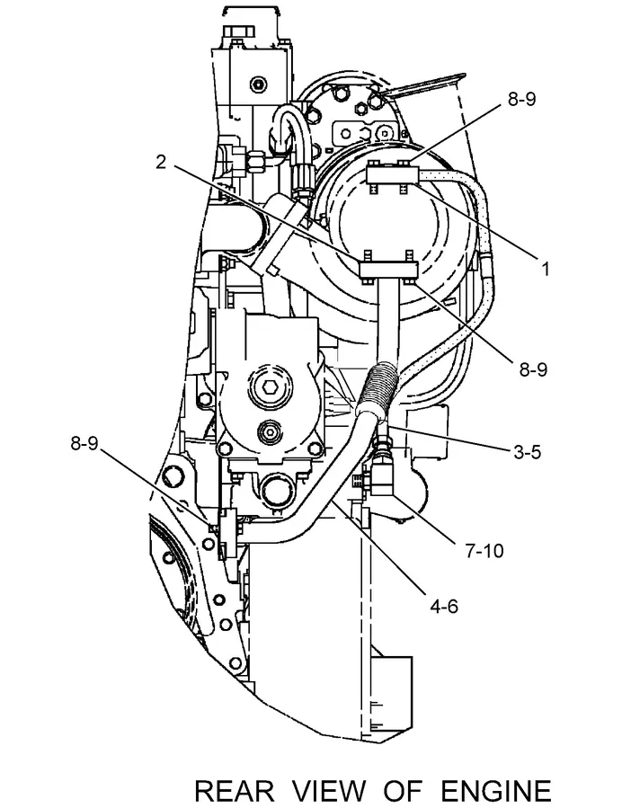 345C · LUBRICATION SYSTEM · 224-8170 CAT parts diagram