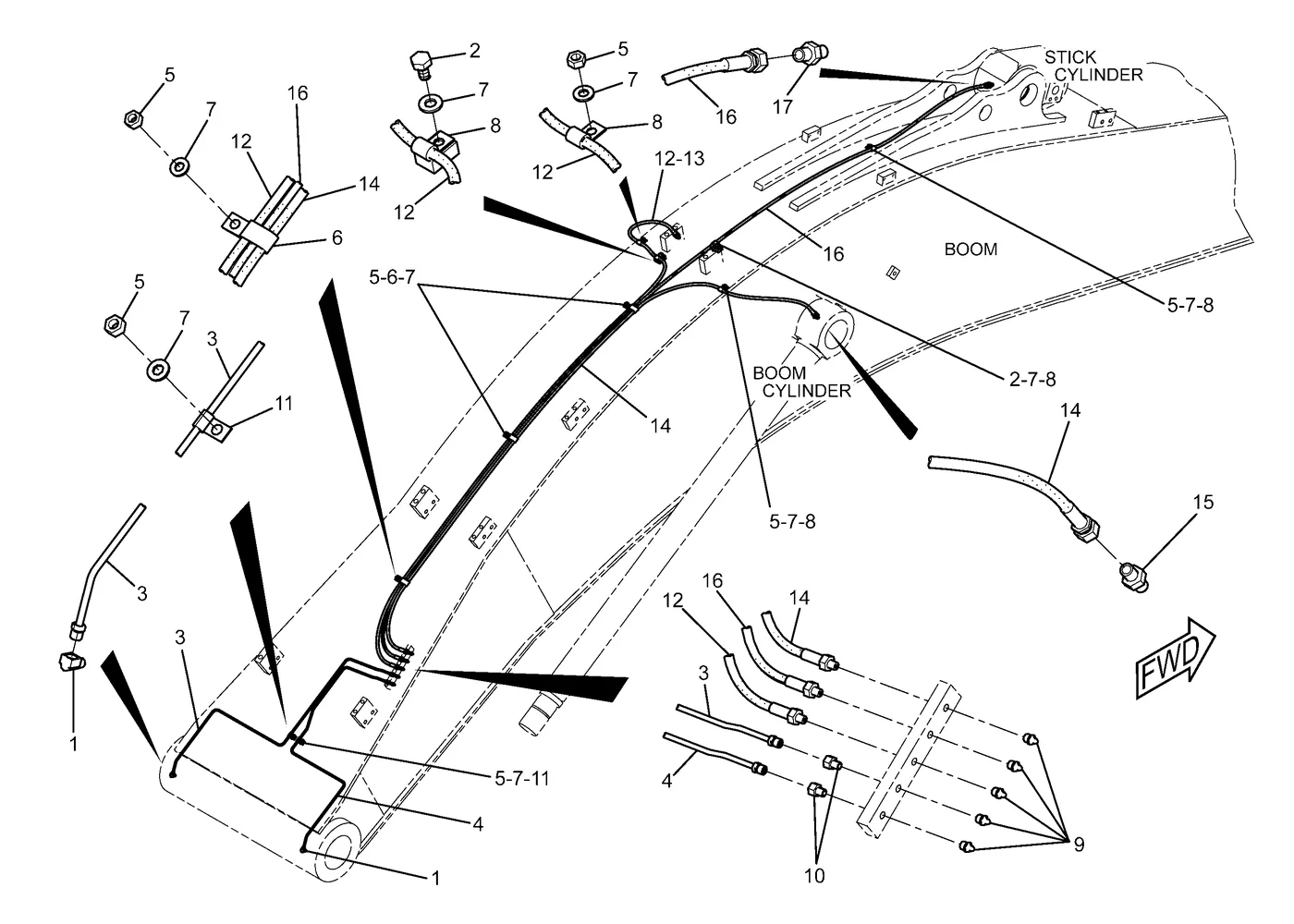345C 5K9243 parts diagram