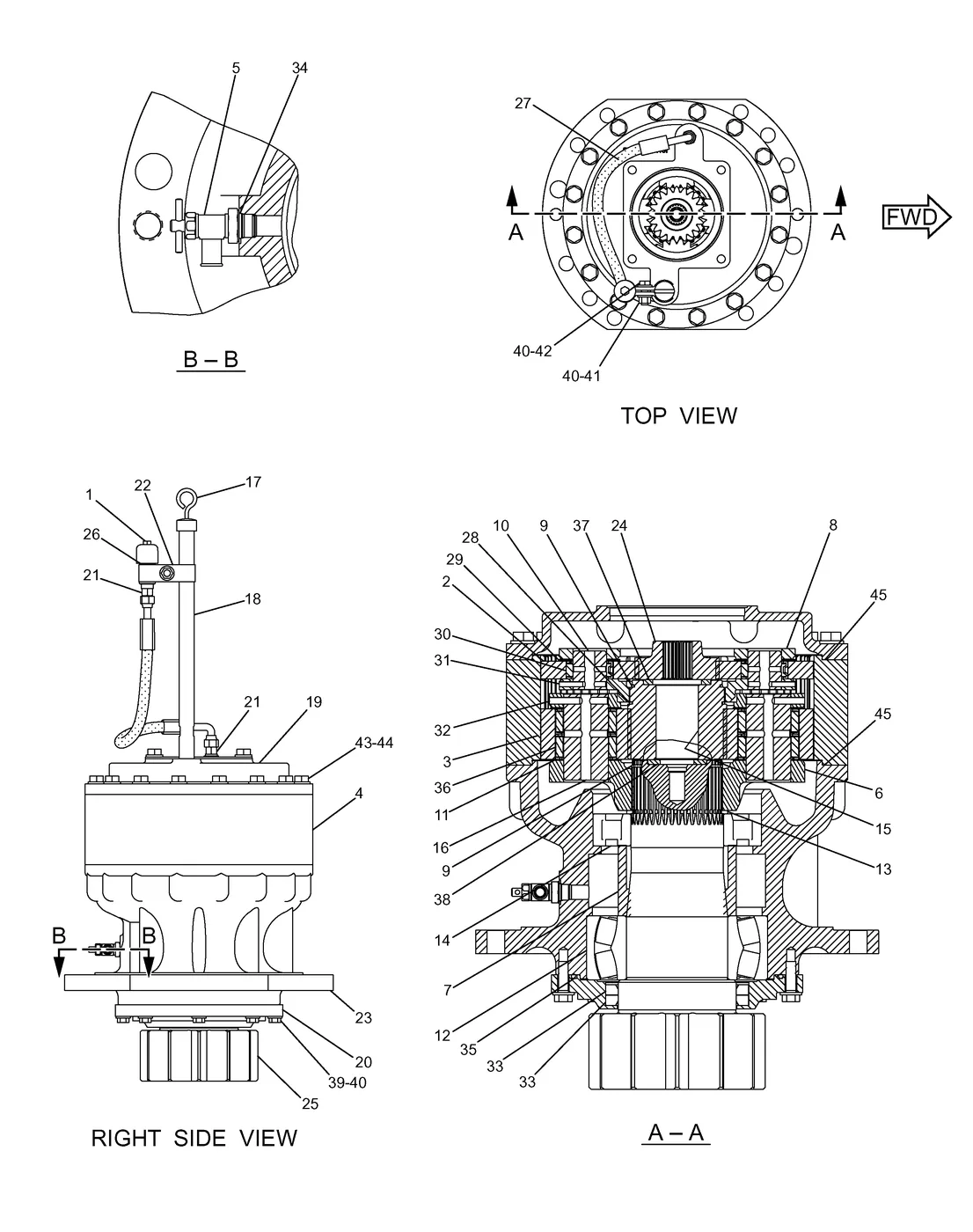 5P-2235 - SEAL - O - RING (ID=240.67mm)