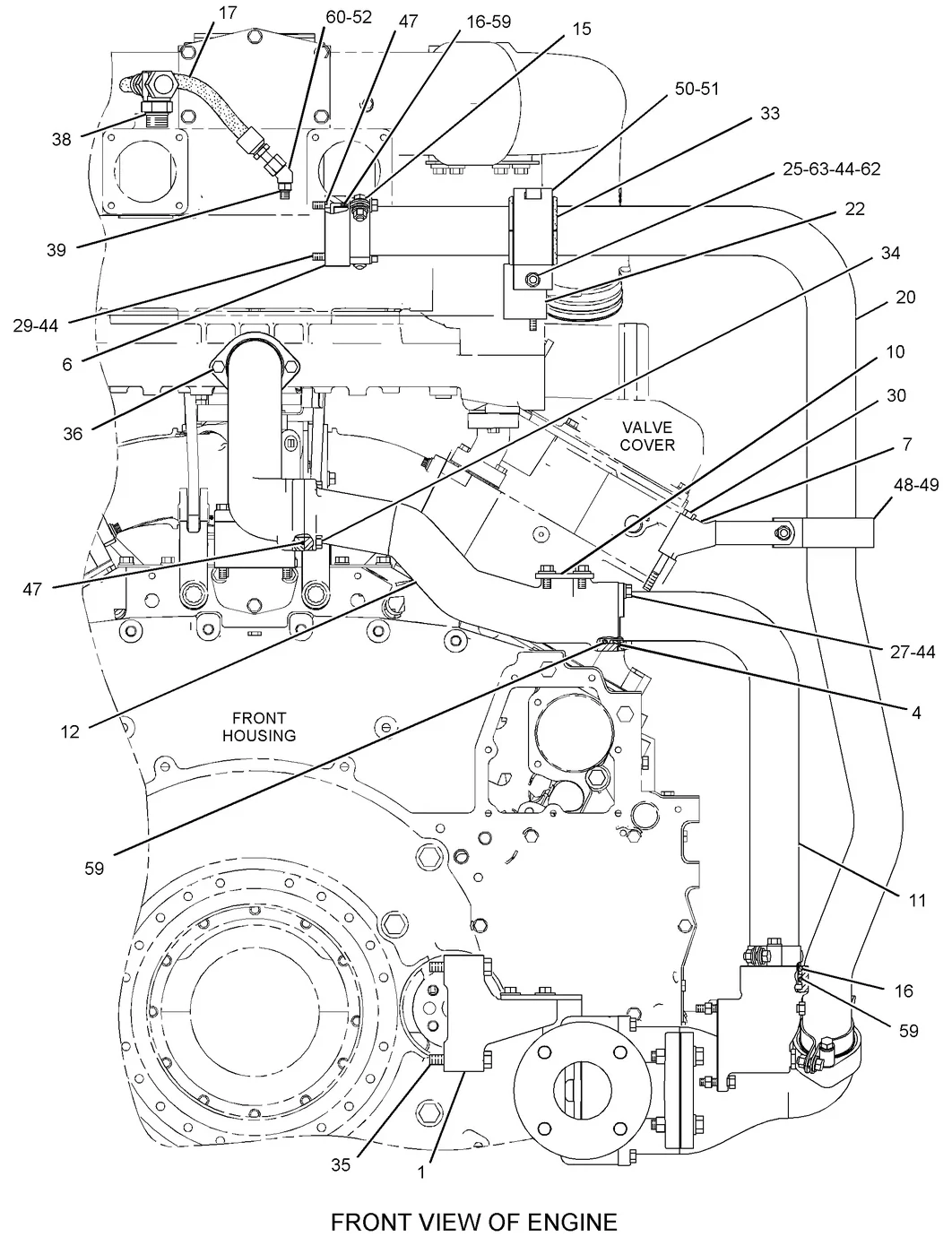 3508C · COOLING SYSTEM · 289-0282 CAT parts diagram