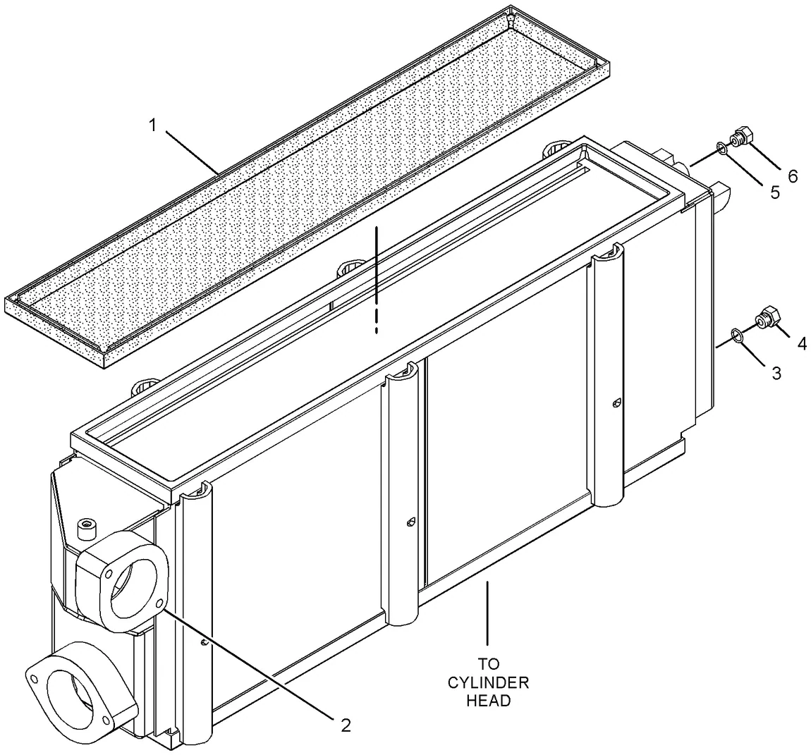 3508C · AIR INLET AND EXHAUST SYSTEM · 283-9840 CAT parts diagram