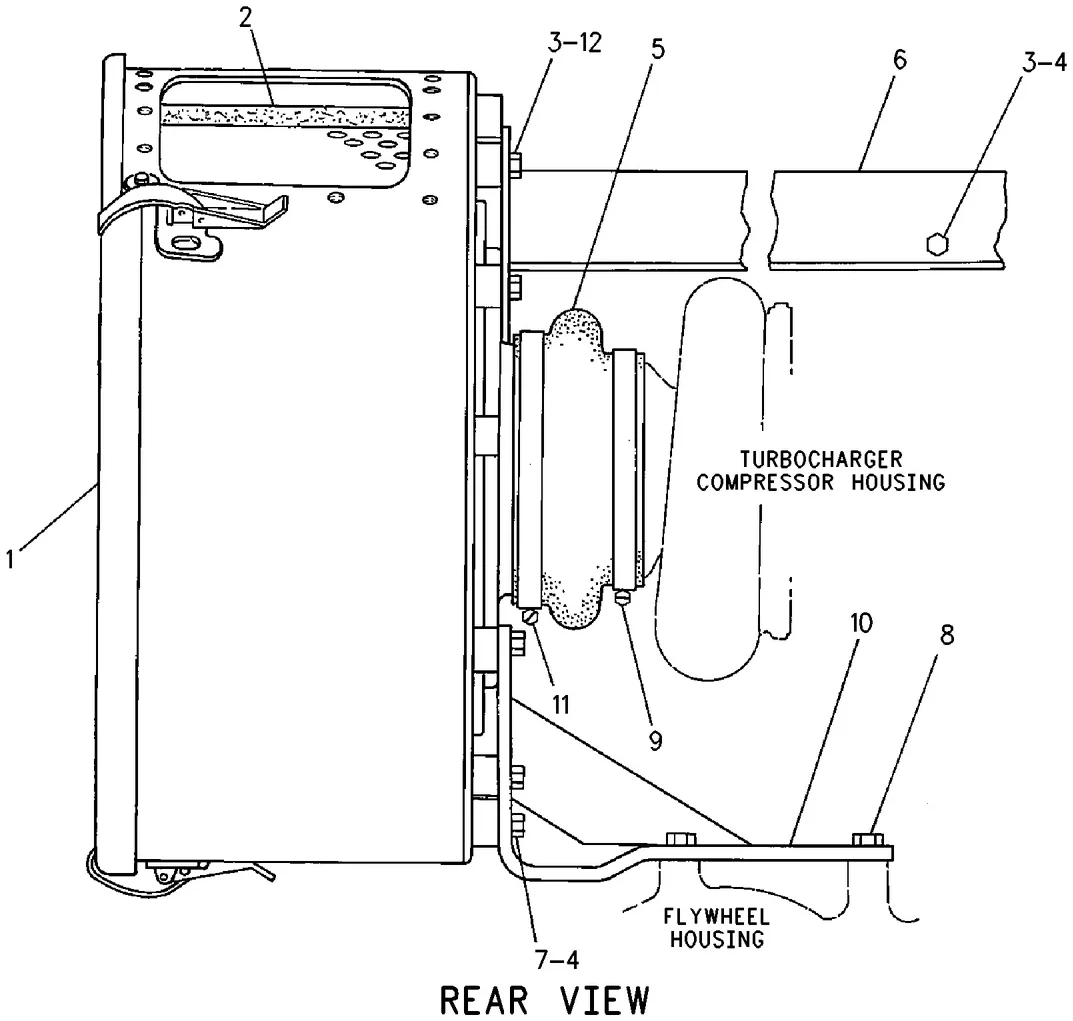3508C · AIR INLET AND EXHAUST SYSTEM · 283-9840 CAT parts diagram