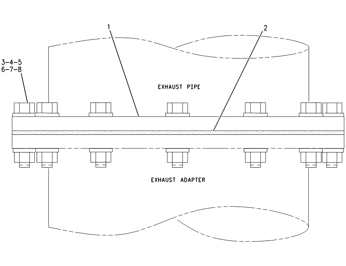 3508C · AIR INLET AND EXHAUST SYSTEM · 245-3512 CAT parts diagram