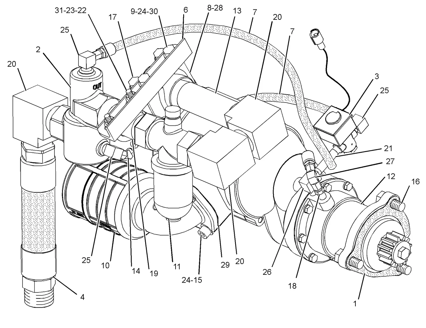 3508C 6K1972 parts diagram