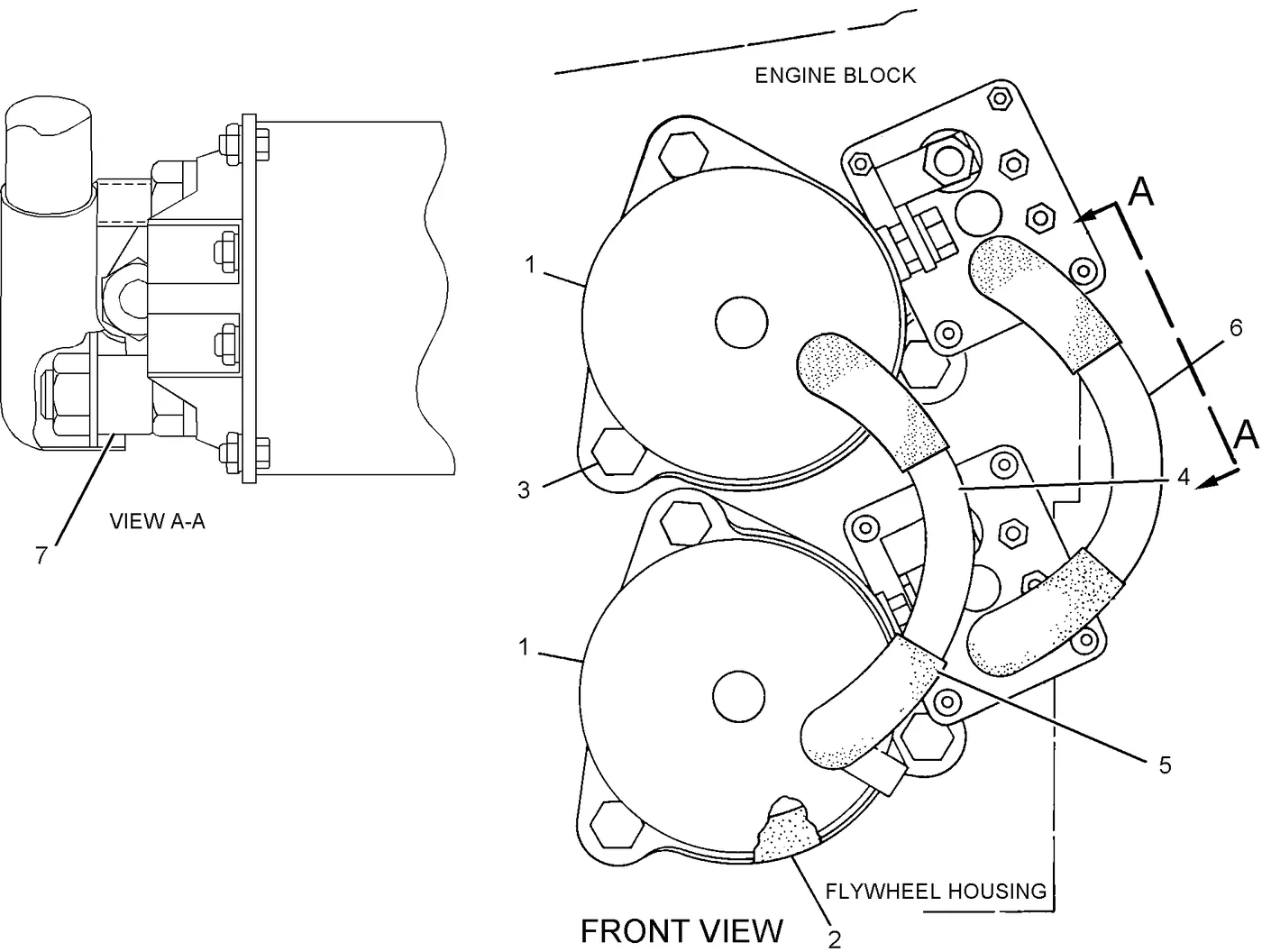 3508C · ELECTRICAL AND STARTING SYSTEM · 125-6537 CAT parts diagram