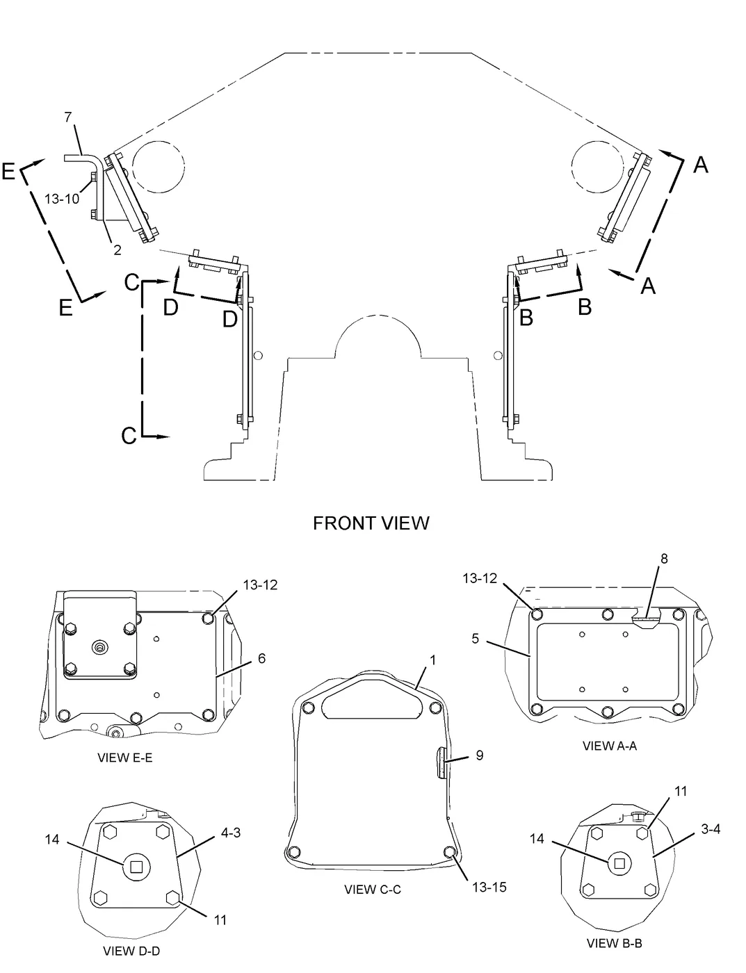 3508C 9X8872 parts diagram