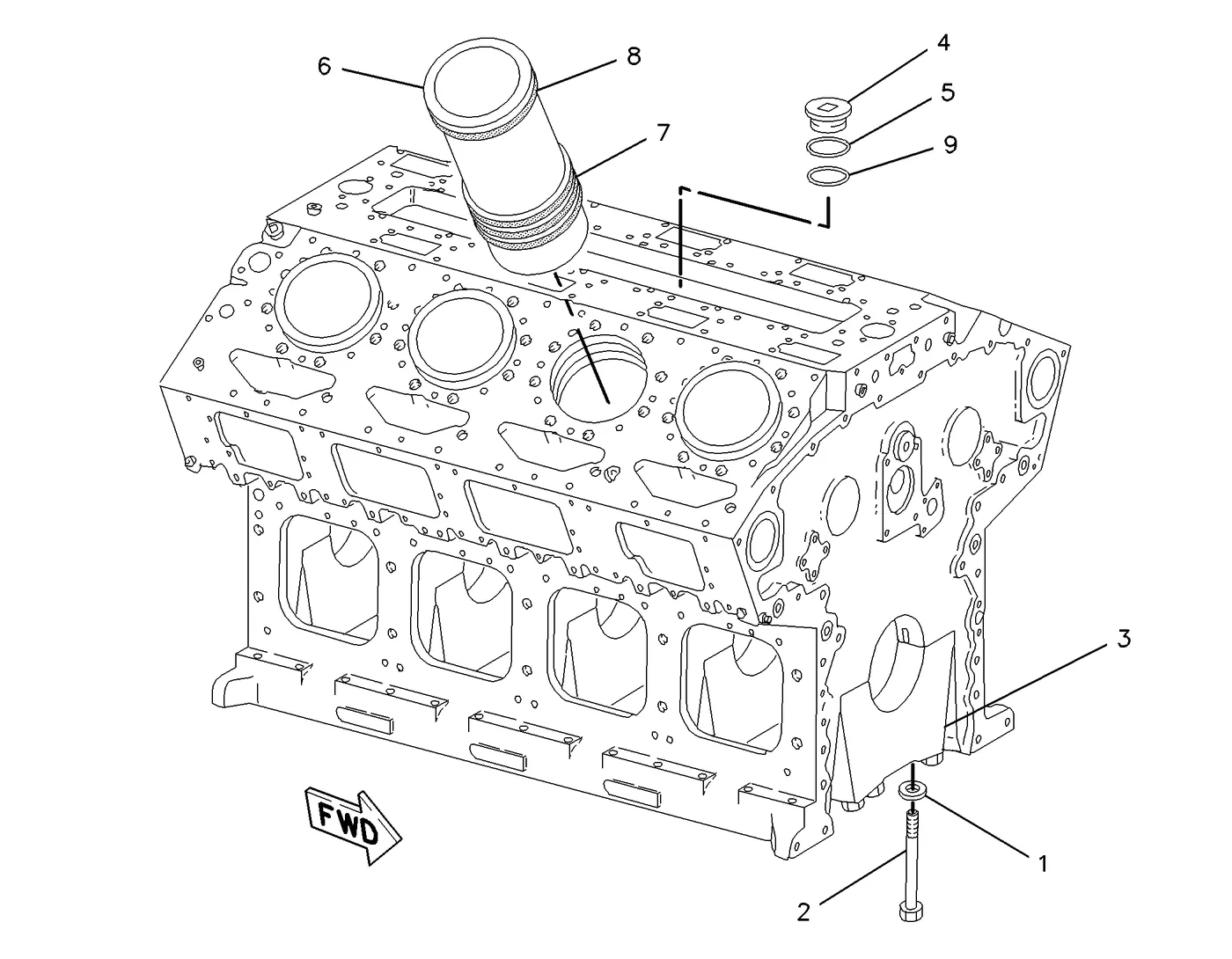 3508C 4W4813 parts diagram
