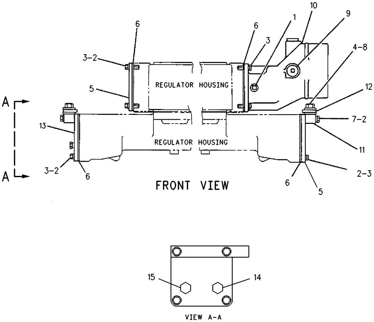 3512 · COOLING SYSTEM · 032-1268 CAT parts diagram