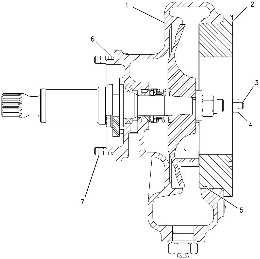 3512 · COOLING SYSTEM · 166-4377 CAT parts diagram
