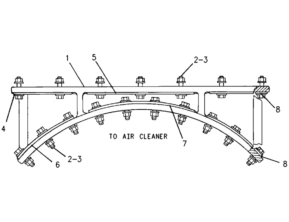 3512 · AIR INLET AND EXHAUST SYSTEM · 031-4155 CAT parts diagram