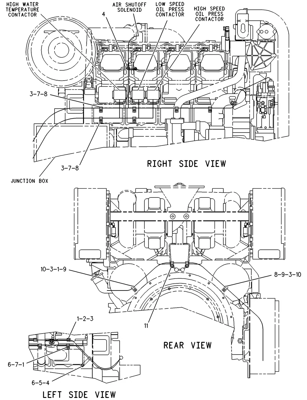 3512 · ELECTRICAL AND STARTING SYSTEM · 105-5202 CAT parts diagram