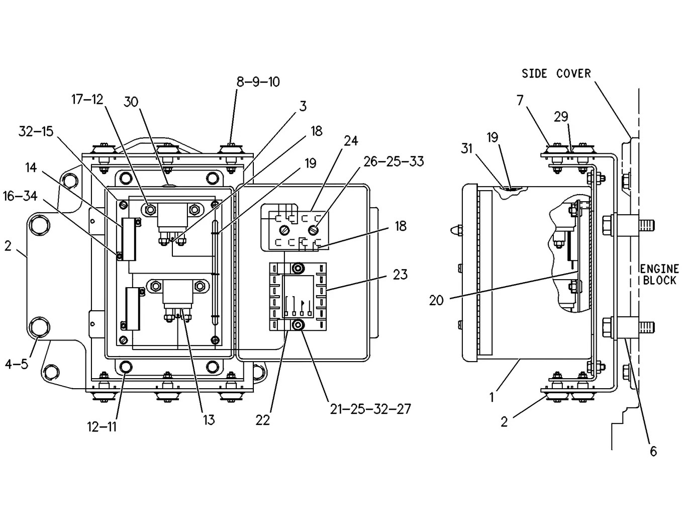 3512 · ELECTRICAL AND STARTING SYSTEM · 108-5564 CAT parts diagram